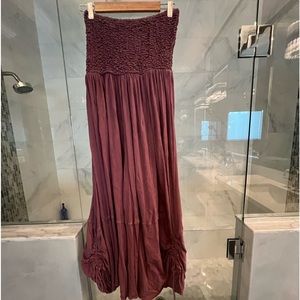 Out from Under strapless jumpsuit with ruched leg